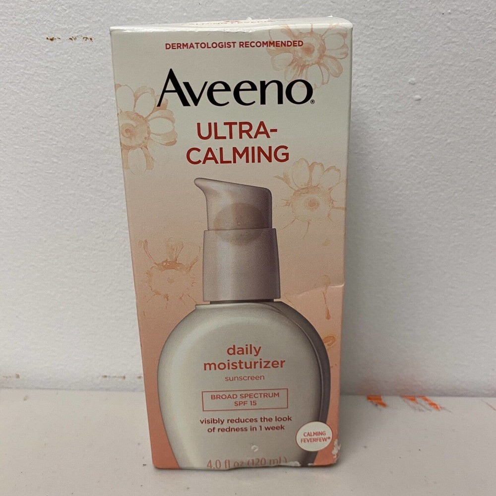 Aveeno Ultra-Calming Daily Moisturizer 4 Oz. SPF 15 Expires 10/2023